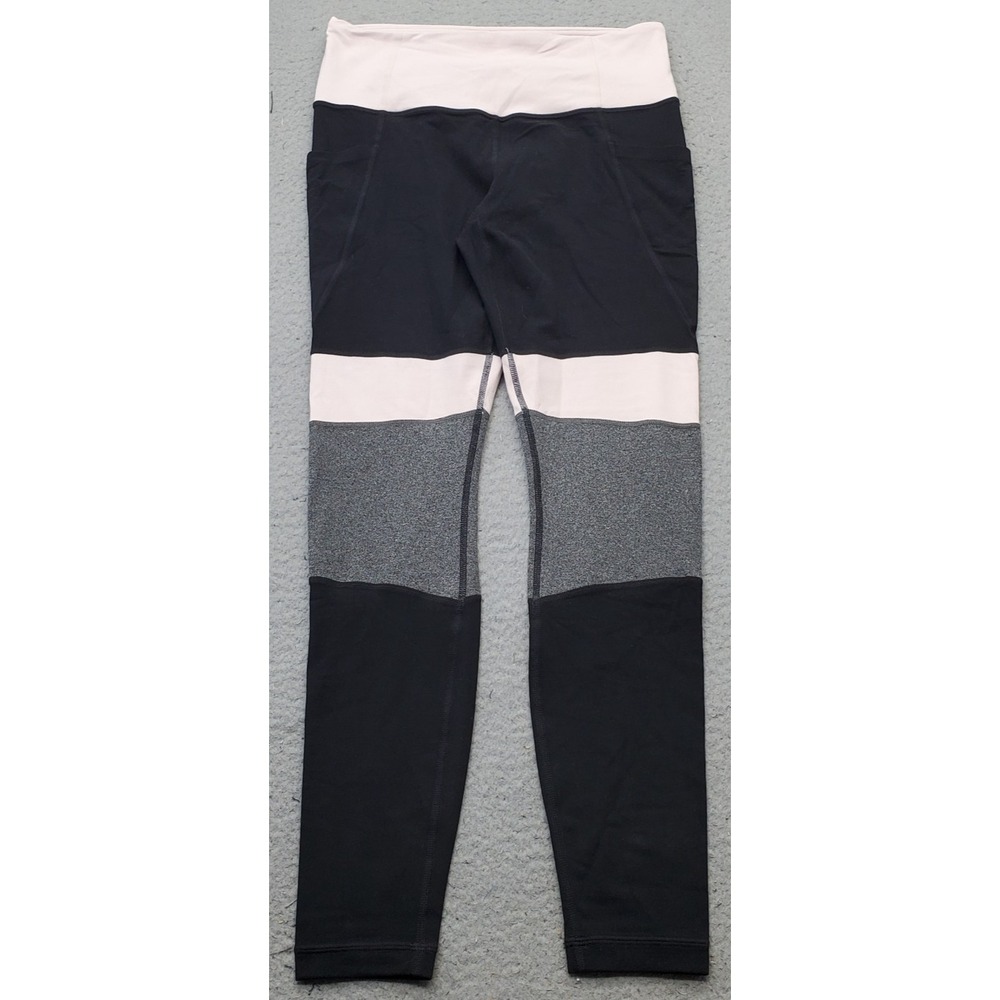 Athleta Modblock Salutation Leggings Womens Small Multi Athletic Workout Gym Fit